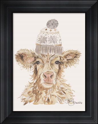 Framed Cozy Cow Print