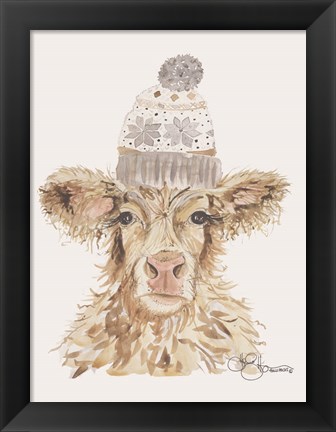 Framed Cozy Cow Print