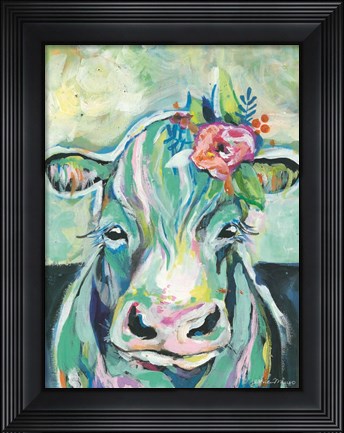 Framed Sweet Cow Print