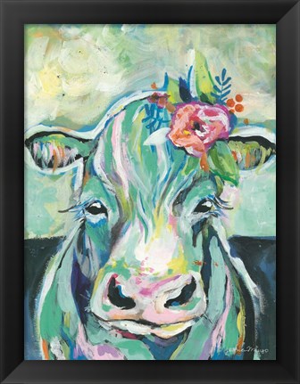 Framed Sweet Cow Print