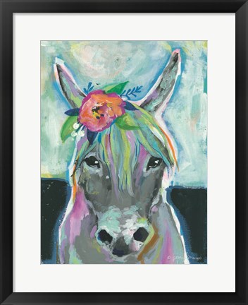 Framed Sweet Donkey Print