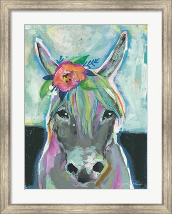 Framed Sweet Donkey Print