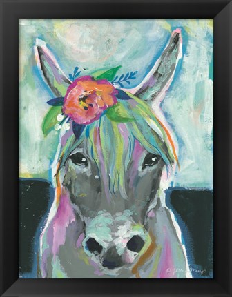 Framed Sweet Donkey Print