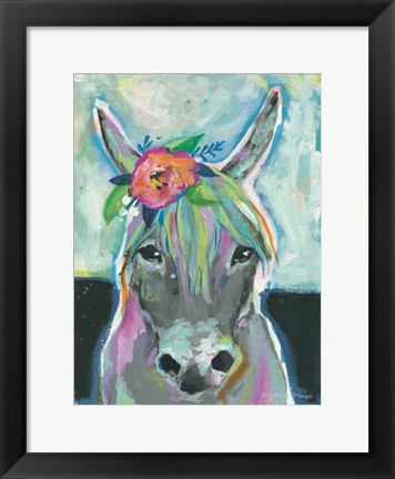 Framed Sweet Donkey Print