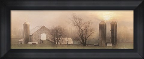 Framed Old Stone Barn Print