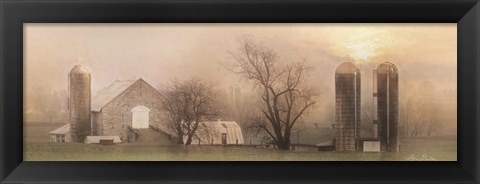 Framed Old Stone Barn Print