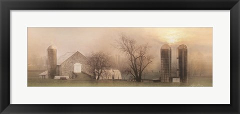 Framed Old Stone Barn Print