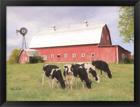 Framed Henderson Cows Print