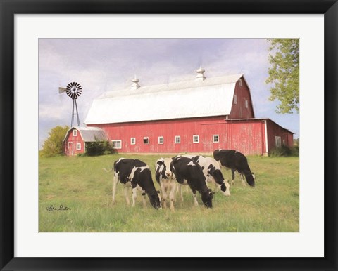 Framed Henderson Cows Print