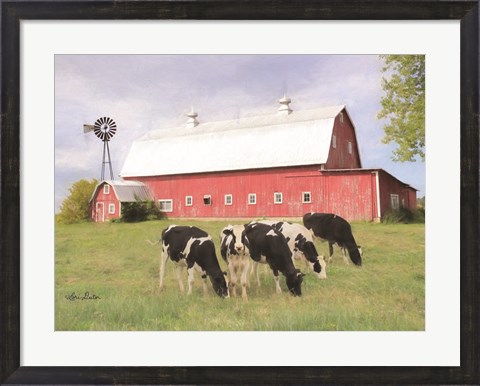 Framed Henderson Cows Print