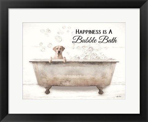 Framed Bubble Bath Print