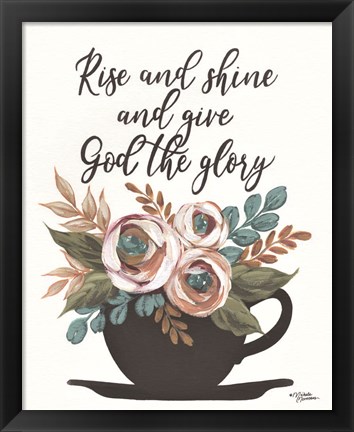 Framed Rise and Shine Print