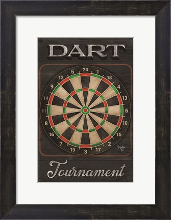 Framed Dart Tournament Print
