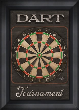 Framed Dart Tournament Print