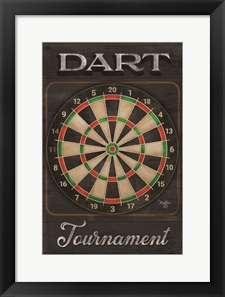 Framed Dart Tournament Print