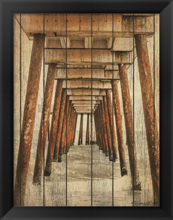 Framed Vintage Under Dock Print