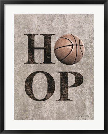 Framed Basketball HOOP Print