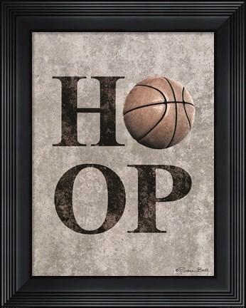 Framed Basketball HOOP Print