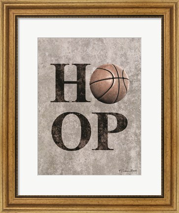 Framed Basketball HOOP Print