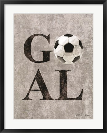 Framed Soccer GOAL Print