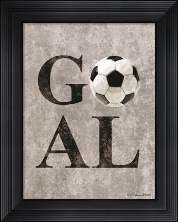 Framed Soccer GOAL Print