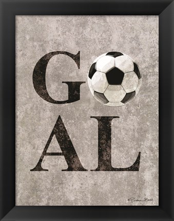 Framed Soccer GOAL Print