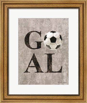 Framed Soccer GOAL Print