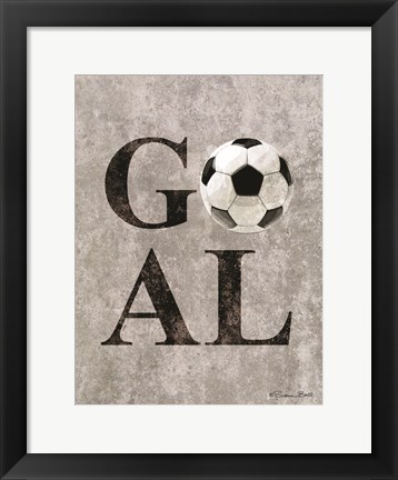 Framed Soccer GOAL Print