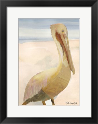 Framed Pelican 1 Print