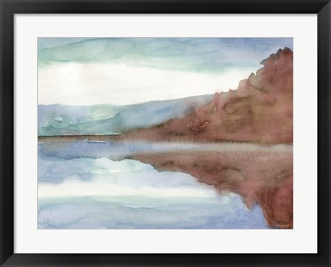 Framed Mountain Lake 7 Print