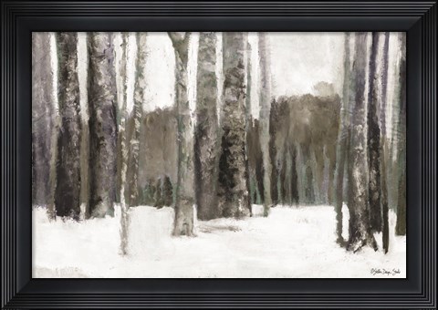 Framed Winter Forest Print