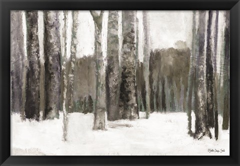 Framed Winter Forest Print