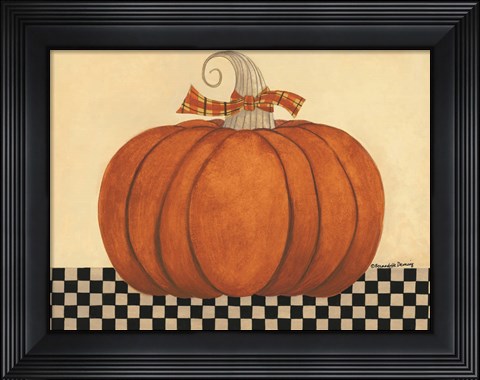 Framed Russet Pumpkin Print