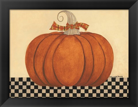 Framed Russet Pumpkin Print