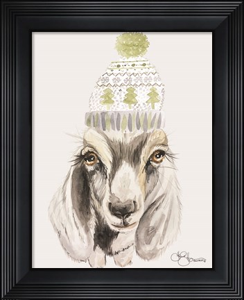 Framed Cozy Goat Print
