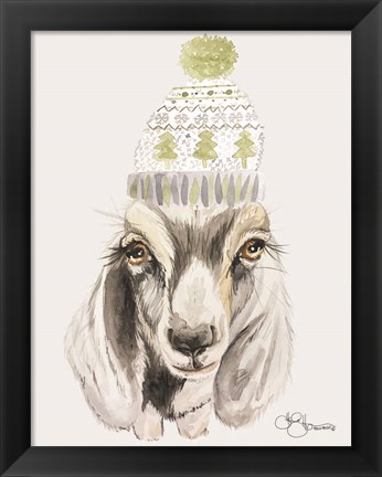 Framed Cozy Goat Print