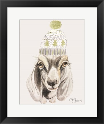 Framed Cozy Goat Print