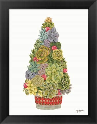 Framed Santa&#39;s Succulents Print