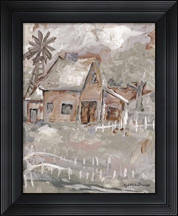 Framed House Print