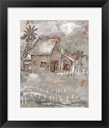 Framed House Print