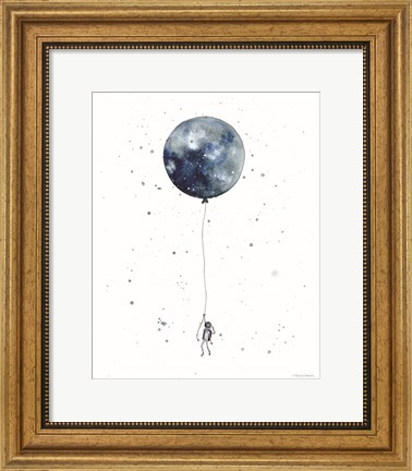Framed Moon Balloon Print