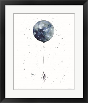 Framed Moon Balloon Print