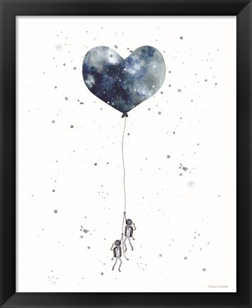 Framed Heart on Balloon Print