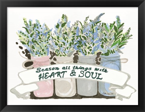 Framed Heart &amp; Soul Print