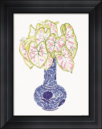 Framed Blue and White Vase 3 Print