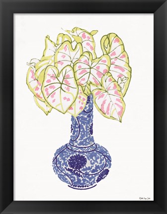 Framed Blue and White Vase 3 Print