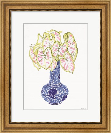 Framed Blue and White Vase 3 Print