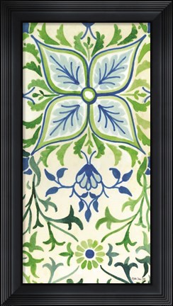 Framed Floral Impression Print