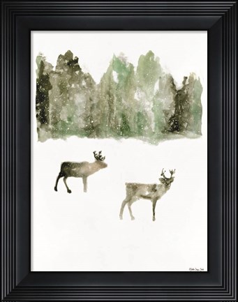 Framed Reindeer 1 Print