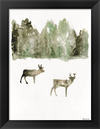 Framed Reindeer 1 Print